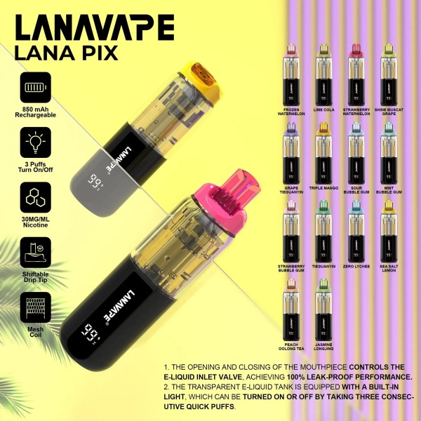 LANA PIX閃光彈20000口拋棄式 LANA拋棄式電子
